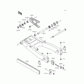 Схема узла: Задний рычаг (Маятник) для Kawasaki ZX600 Ninja ZX-6