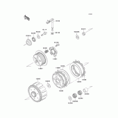 Схема узла: Сцепление для Kawasaki KX125