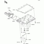 Схема вузла: Oil pan для Kawasaki ZX1000 Ninja ZX-10R