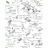 Схема вузла: Chassis electrical equipment(1/2) для Kawasaki ZX1000 Ninja ZX-10R