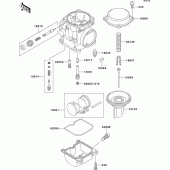 Схема вузла: Комплектуючі для карбюратора Kawasaki ER500 ER-5