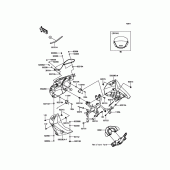 Схема вузла: Лицювальні елементи для Kawasaki KL650 KLR650