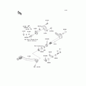 Схема узла: Переключатель передач для Kawasaki KX250/ KX252 KX250F