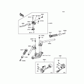 Схема вузла: Кермо & Пульт управління рульовим для Kawasaki EX300 Ninja 300 ABS