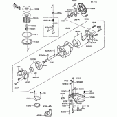 Схема узла: Масляный насос (1/2) для Kawasaki ZX1000 ZX-10