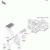 Схема узла: Лапка тормоза для Kawasaki ZG1400 1400GTR ABS