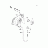 Схема вузла: Фара для Kawasaki ZG1200 Voyager XII