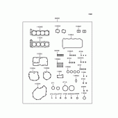 Схема узла: Gasket kit для Kawasaki ZX1100 GPZ1100