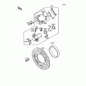 Схема вузла: Переднє гальмо для Kawasaki VN1500 Vulcan 1500L