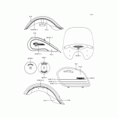 Схема узла: Наклейки для Kawasaki VN1500 VN1500 Classic Tourer Fi