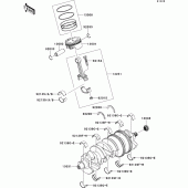 Схема вузла: Колінвал/поршень для Kawasaki ZX1400 ZZR1400 ABS