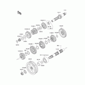 Схема вузла: Трансмісія для Kawasaki VN900 Vulcan 900 Custom