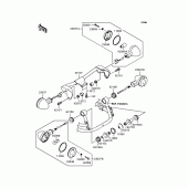 Схема вузла: Поворотники для Kawasaki VN400 Vulcan Drifter