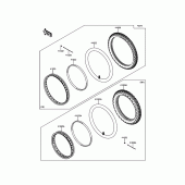 Схема узла: Шины для Kawasaki KLX150 KLX150L