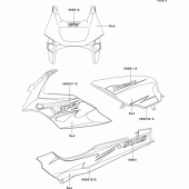 Схема вузла: Decals(red)(ex500-e2) для Kawasaki EX500 EX500