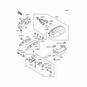 Схема вузла: Задній ліхтар (Стоп сигнал) для Kawasaki EX400 EX-4