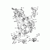 Схема вузла: Кріплення для Kawasaki BR250 Z250SL