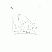 Схема вузла: Сидіння для Kawasaki VN1600 Vulcan 1600 Mean Streak