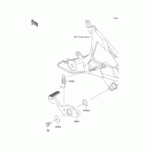 Схема узла: Лапка тормоза для Kawasaki ER400 ER-4N