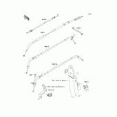 Схема вузла: Троси для Kawasaki ZR1000 Z1000
