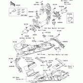 Схема вузла: Кріплення двигуна для Kawasaki ZX1000 Ninja ZX-10R
