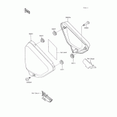 Схема вузла: Side covers для Kawasaki VN750 Vulcan 750