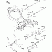 Схема вузла: Кріплення для Kawasaki ZX1100 ZZ-R1100