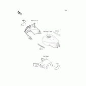 Схема узла: Наклейки для Kawasaki ZG1000 1000GTR