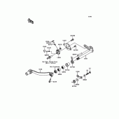 Схема узла: Переключатель передач для Kawasaki KX250/ KX252 KX250F
