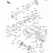 Схема узла: Масляный насос для Kawasaki ZR750 Z750S