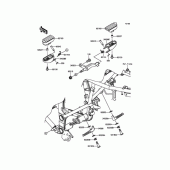 Схема вузла: Підніжки для Kawasaki KLX250 D-Tracker X