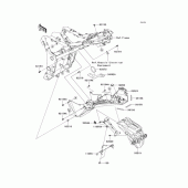 Схема вузла: Заднє крило для Kawasaki EX250 Ninja 250
