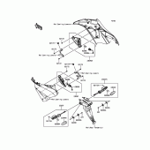 Схема вузла: Поворотники для Kawasaki ZX636 Ninja ZX-6R