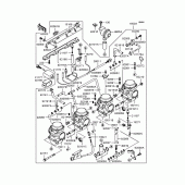 Схема вузла: Карбюратор для Kawasaki ZR400 Zephyr X