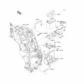 Схема узла: Battery case для Kawasaki ZX1400 Ninja ZX-14