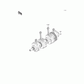 Схема узла: Коленчатый вал для Kawasaki KZ1000 Police