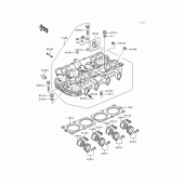Схема вузла: Головка циліндра для Kawasaki KZ1000 Police