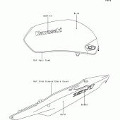 Схема вузла: Decals(gold) для Kawasaki ZR750 ZR-7