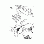 Схема узла: Радиатор для Kawasaki ZX636 Ninja ZX-6R