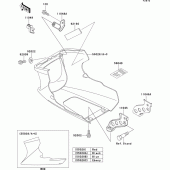 Схема вузла: Cowling lowers(1/2) для Kawasaki EX500 EX500