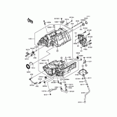 Схема вузла: Картер двигуна для Kawasaki EX650 ER-6F