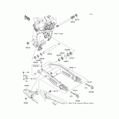 Схема вузла: Задній важіль (маятник) для Kawasaki ZR1000 Z1000
