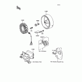 Схема вузла: Генератор для Kawasaki ZX400 Z400FII