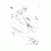 Схема вузла: Reflectors для Kawasaki VN1700 Vulcan 1700 Voyager ABS