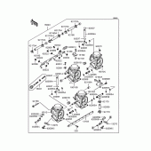 Схема узла: Карбюратор для Kawasaki ZX400 ZZR400