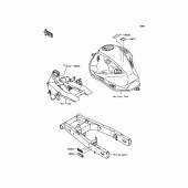 Схема вузла: Інформаційні наклейки для Kawasaki ZR800 Z800 ABS