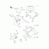 Схема вузла: Облицювальні елементи для Kawasaki EX250 ZZR250
