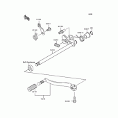 Схема узла: Переключатель передач для Kawasaki BJ250 Estrella