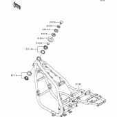 Схема вузла: Рама для Kawasaki ZR750 Zephyr