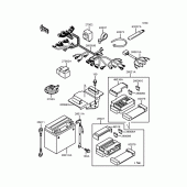 Схема узла: Электрооборудование для Kawasaki ZX400 ZXR400